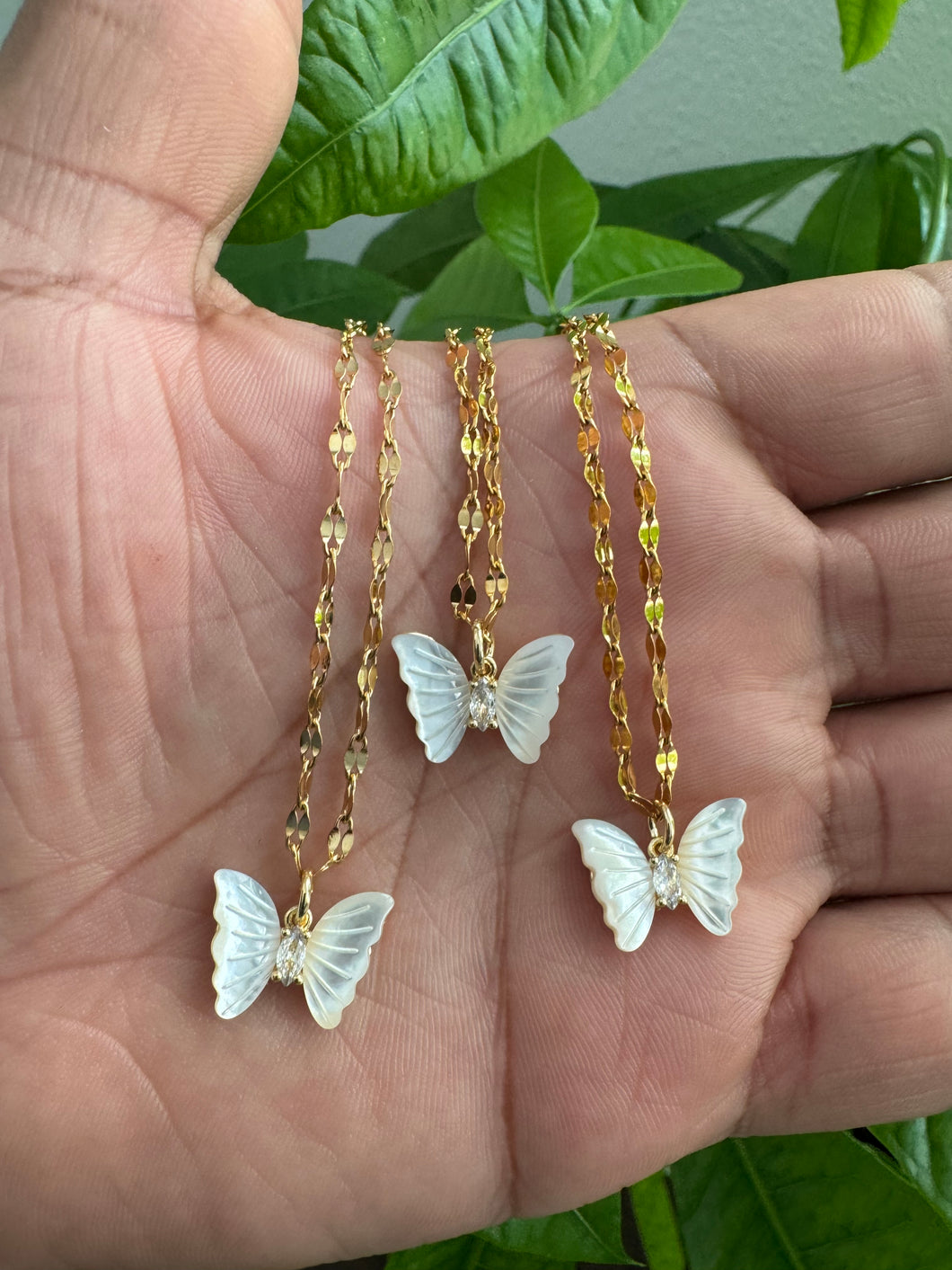 Shell Butterfly Necklace