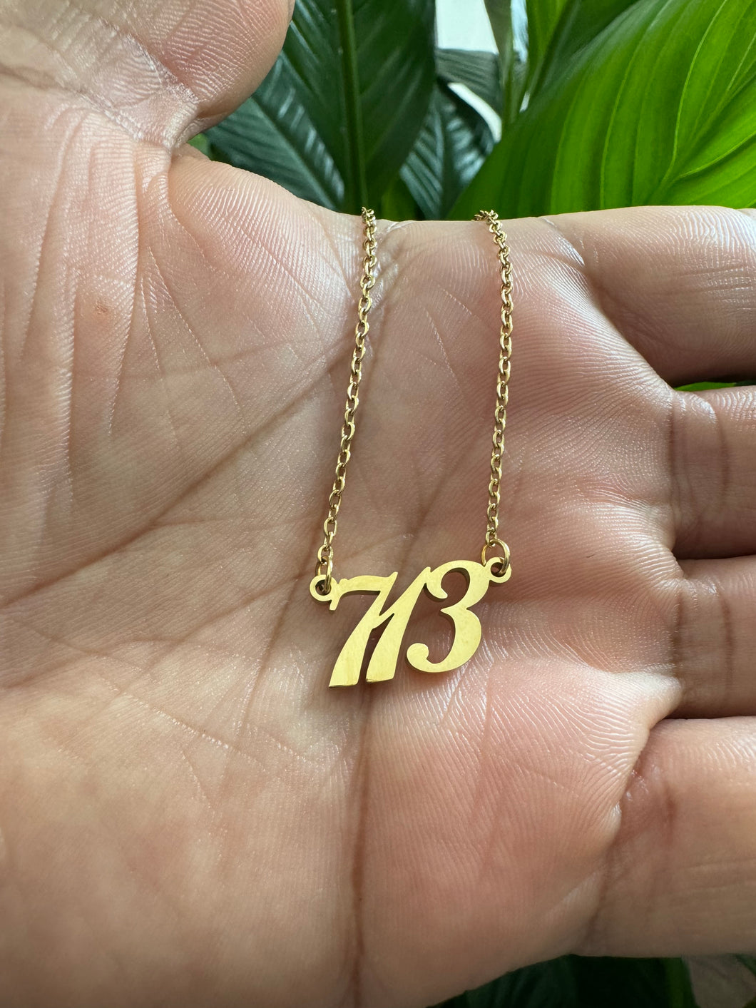 713 Area Code Necklace