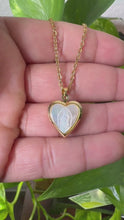 Load and play video in Gallery viewer, Virgin Mary Shell Locket Necklace
