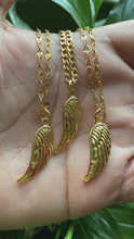 Load and play video in Gallery viewer, Angel Wing Necklace
