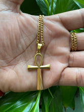 Load image into Gallery viewer, Gold Ankh Necklace
