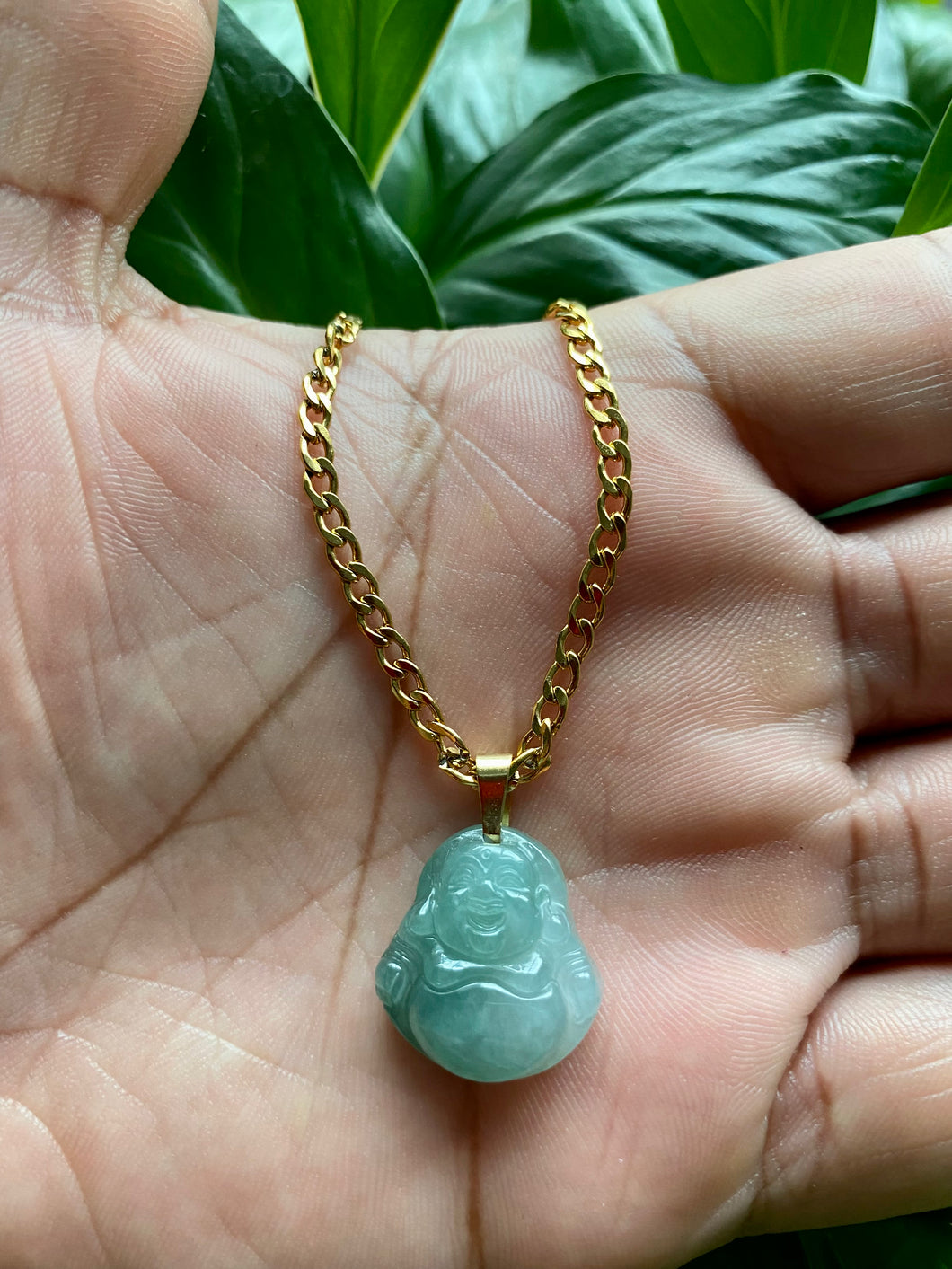 Jade buddha 2025 pendant 14k