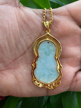 Load image into Gallery viewer, *Preorder* XL Light Green Jade Buddha Necklace
